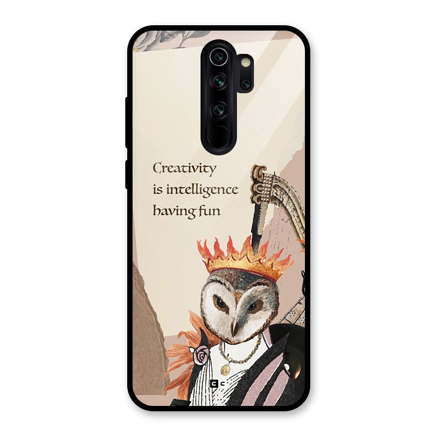 Creativity Intelligence Glass Back Case for Redmi Note 8 Pro
