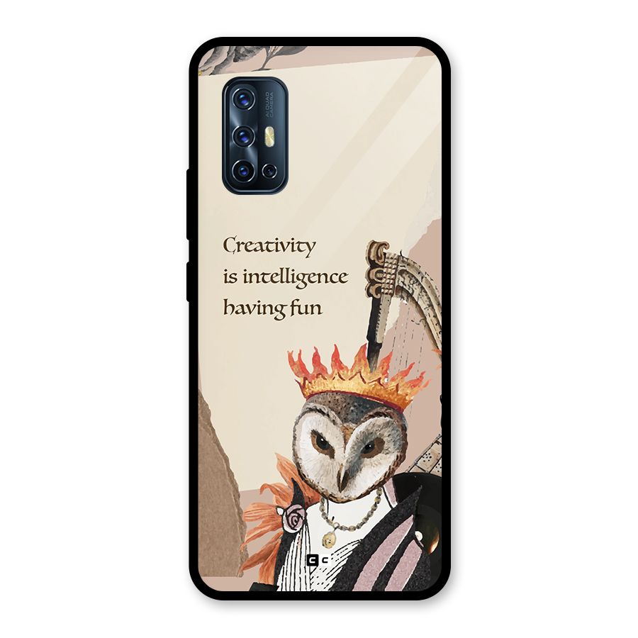 Creativity Intelligence Glass Back Case for Vivo V17