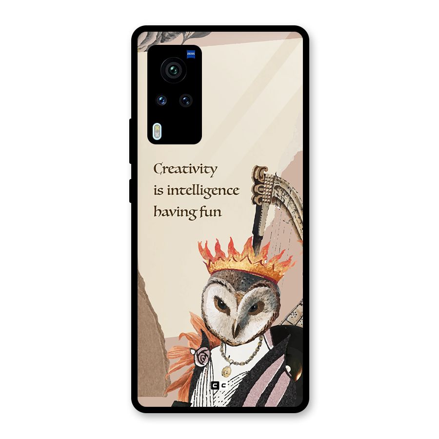 Creativity Intelligence Glass Back Case for Vivo X60 Pro