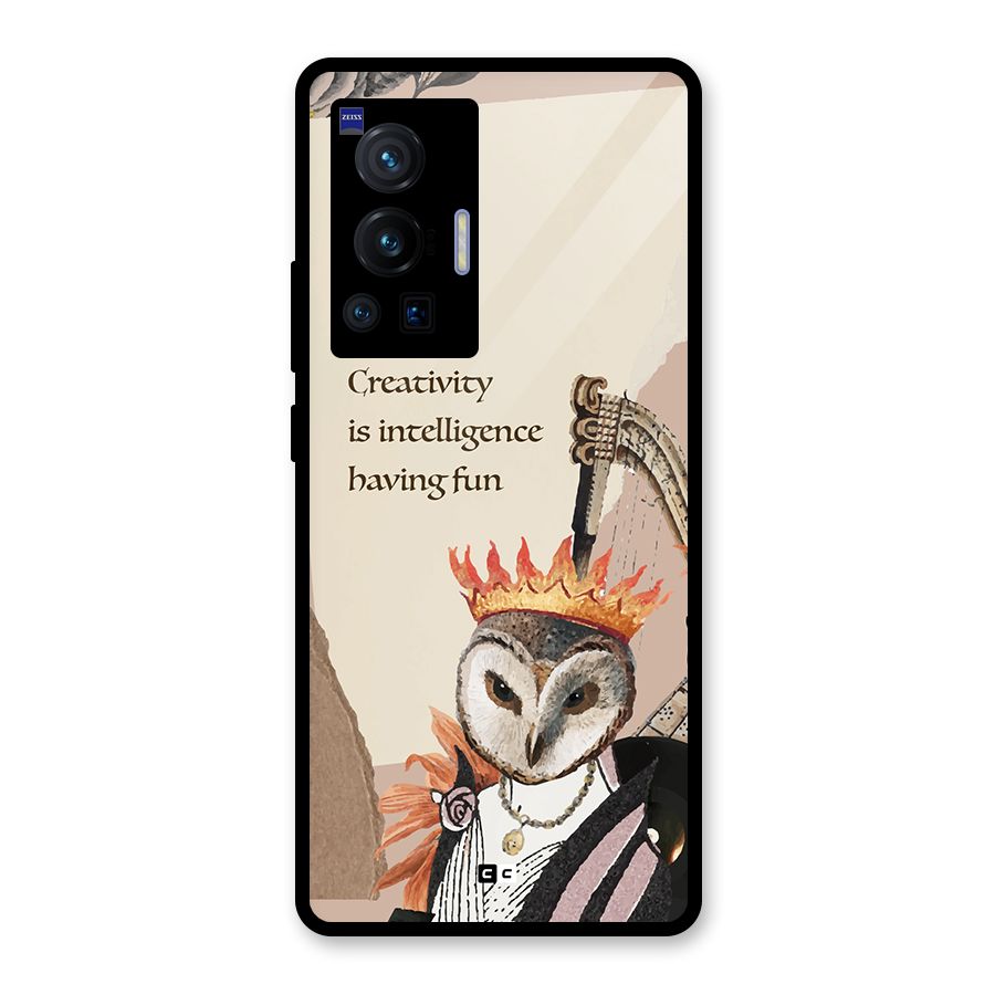 Creativity Intelligence Glass Back Case for Vivo X70 Pro