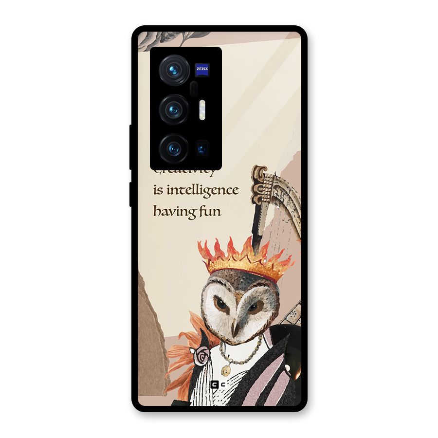 Creativity Intelligence Glass Back Case for Vivo X70 Pro Plus