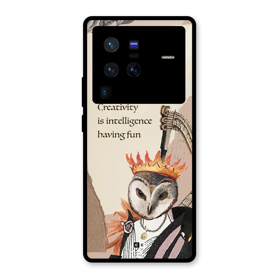 Creativity Intelligence Glass Back Case for Vivo X80 Pro