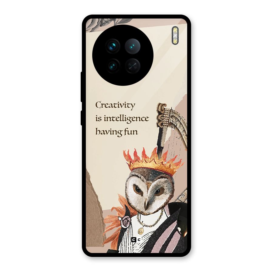 Creativity Intelligence Glass Back Case for Vivo X90