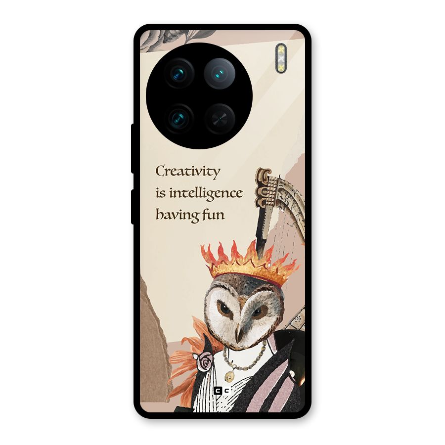 Creativity Intelligence Glass Back Case for Vivo X90 Pro