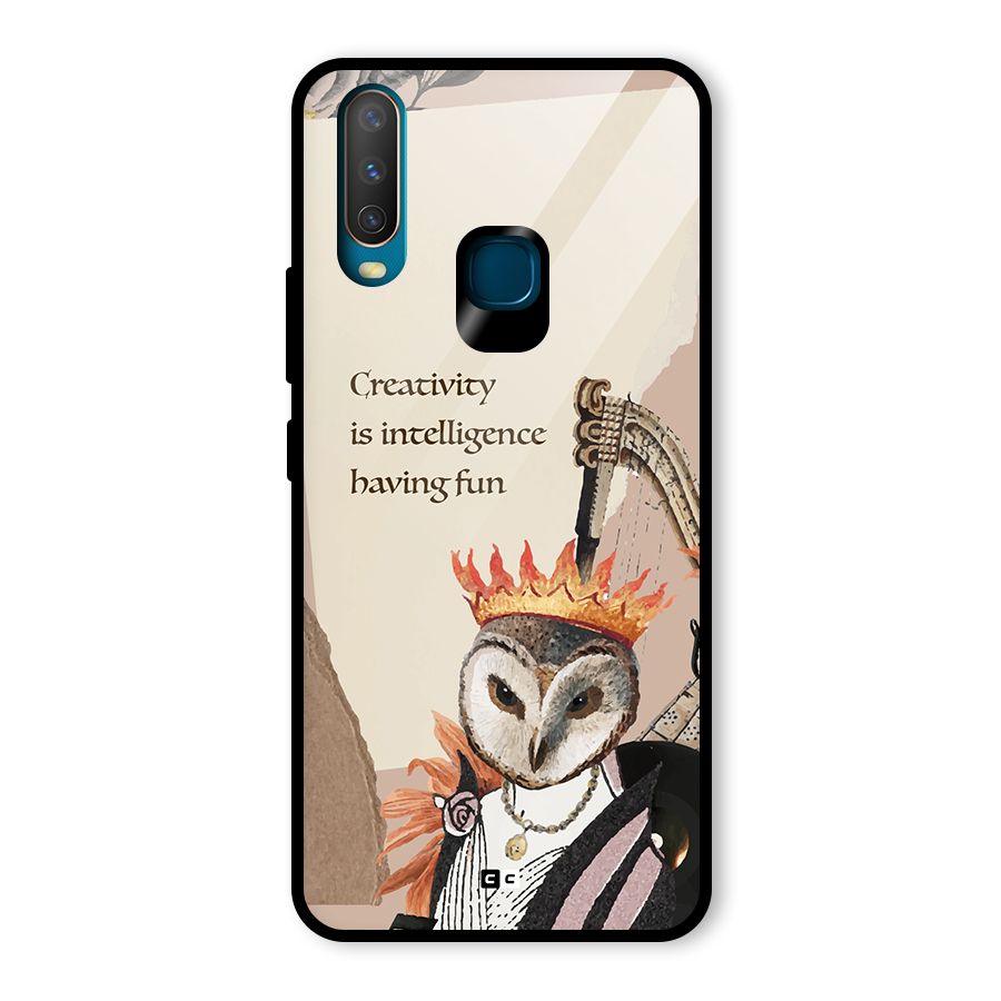 Creativity Intelligence Glass Back Case for Vivo Y17