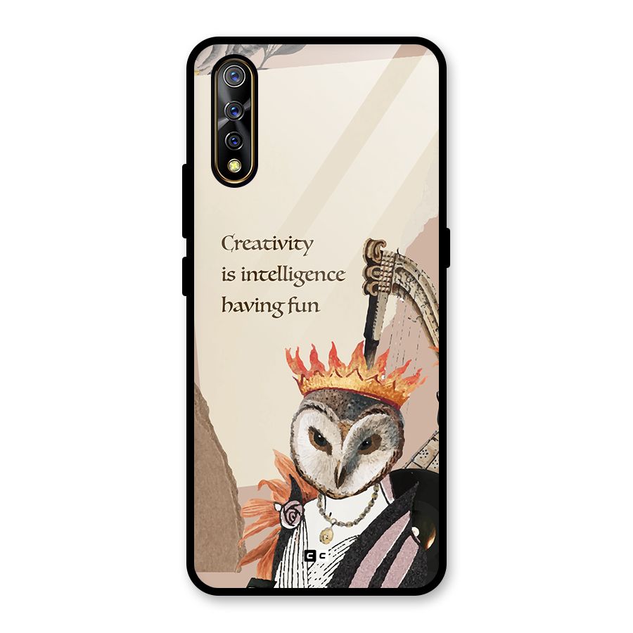 Creativity Intelligence Glass Back Case for Vivo Z1x