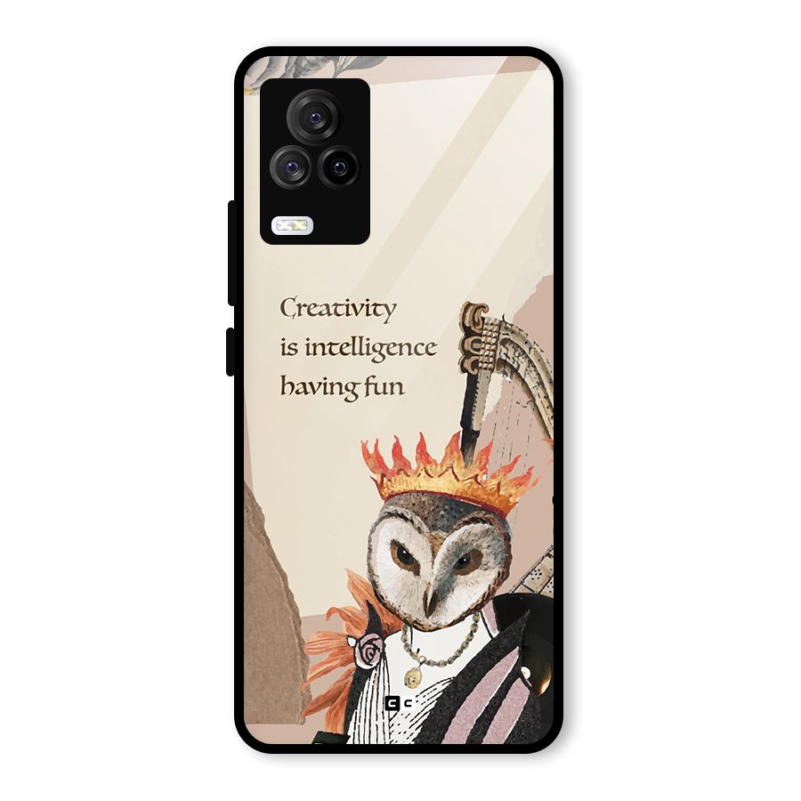 Creativity Intelligence Glass Back Case for Vivo iQOO 7 Legend 5G