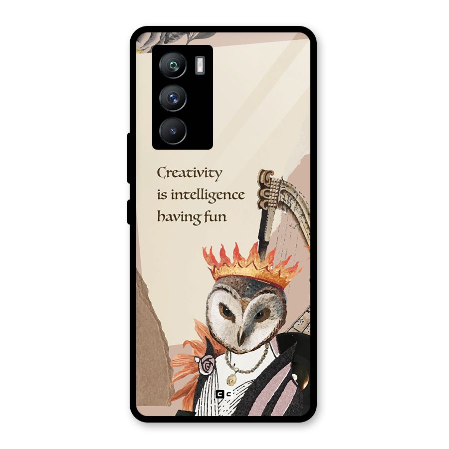 Creativity Intelligence Glass Back Case for Vivo iQOO 9 SE