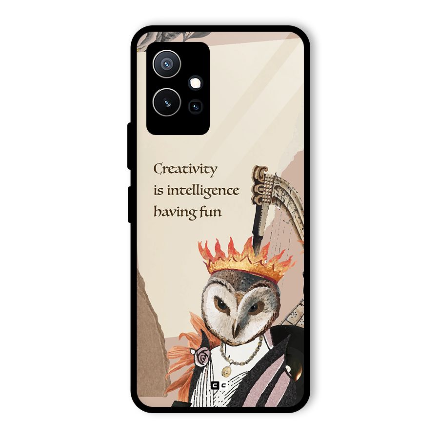 Creativity Intelligence Glass Back Case for Vivo iQOO Z6