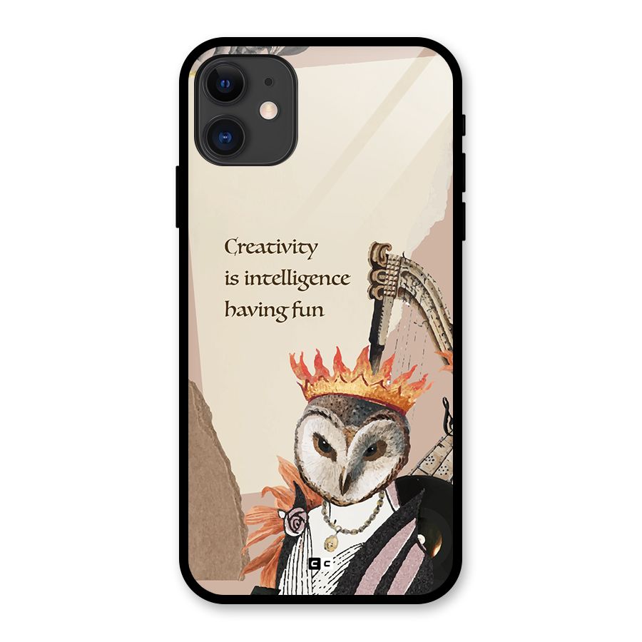 Creativity Intelligence Glass Back Case for iPhone 11