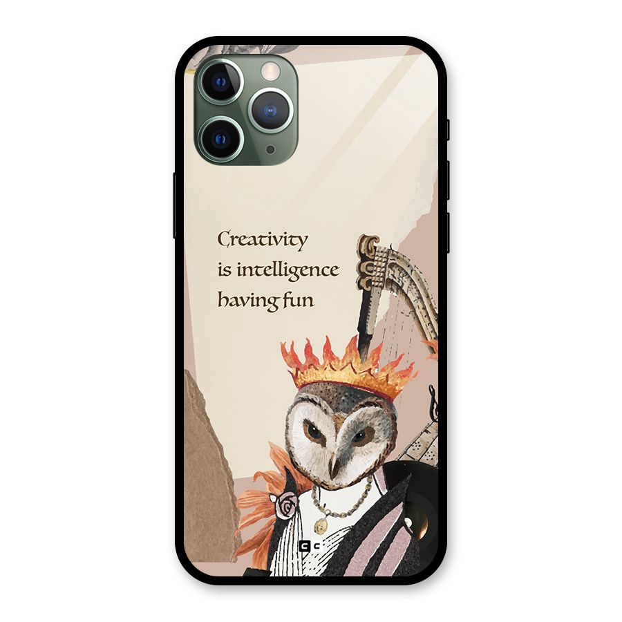 Creativity Intelligence Glass Back Case for iPhone 11 Pro