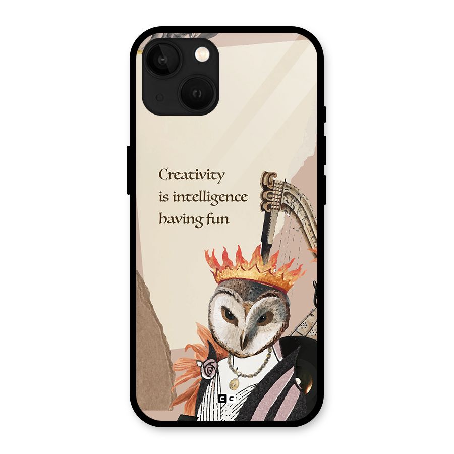 Creativity Intelligence Glass Back Case for iPhone 13