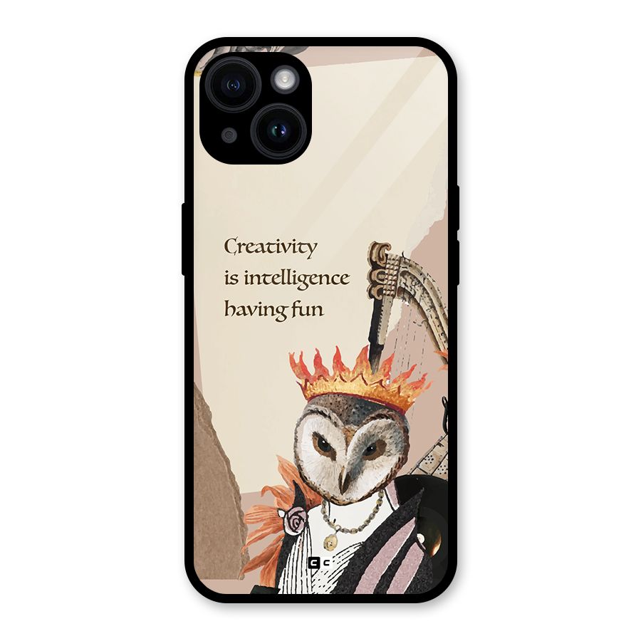Creativity Intelligence Glass Back Case for iPhone 14
