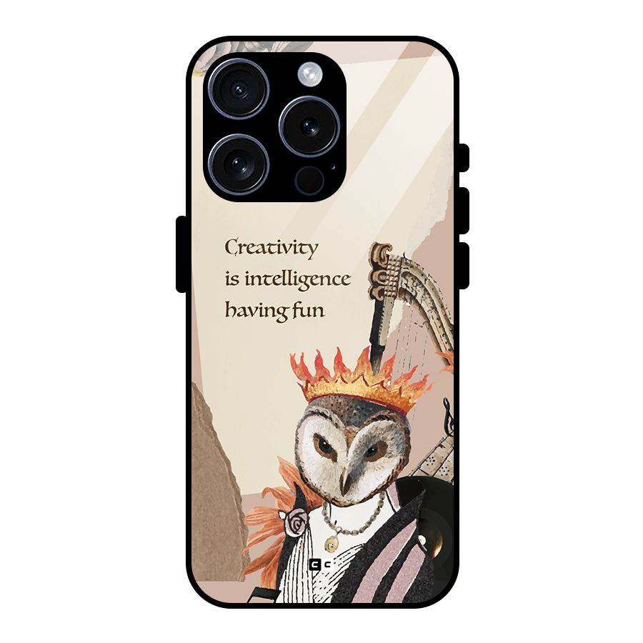 Creativity Intelligence Glass Back Case for iPhone 15 Pro