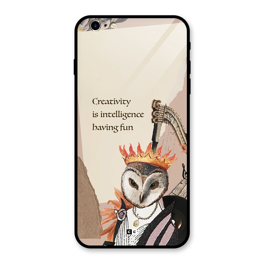 Creativity Intelligence Glass Back Case for iPhone 6 Plus 6S Plus