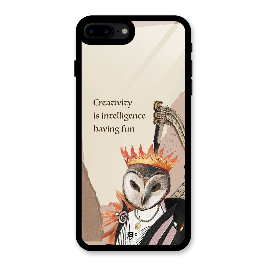 Creativity Intelligence Glass Back Case for iPhone 8 Plus