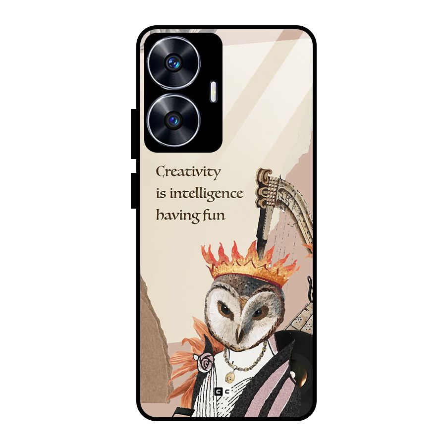 Creativity Intelligence Glass Back Case for realme C55