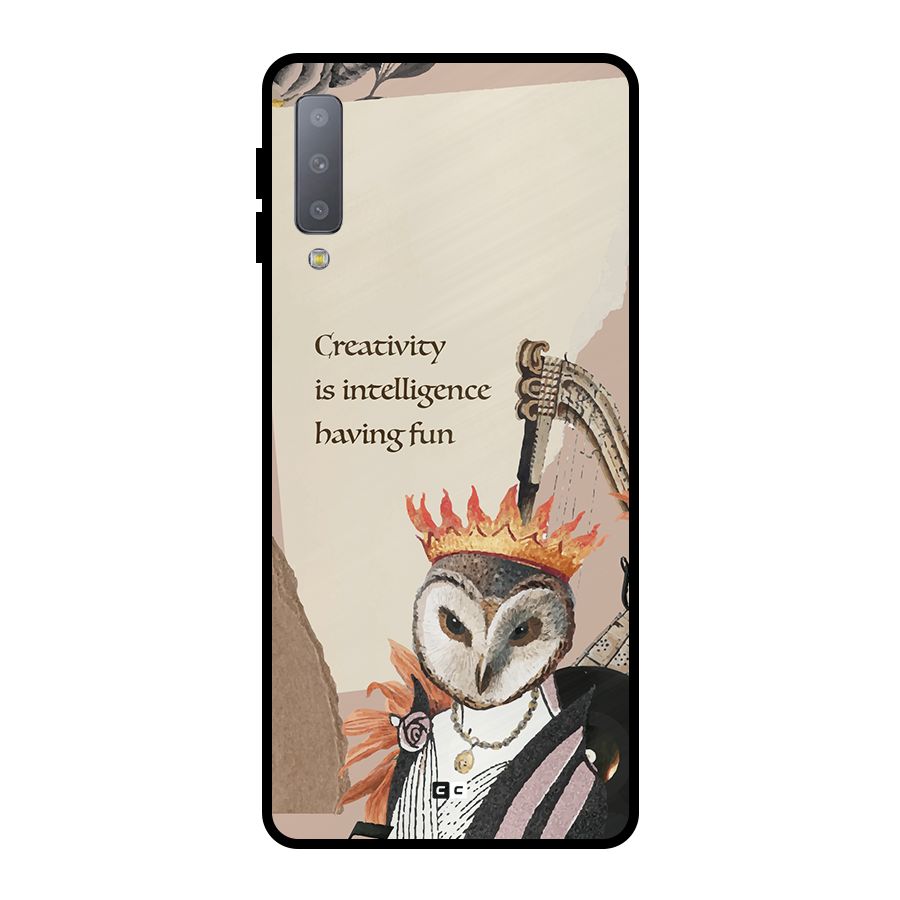 Creativity Intelligence Metal Back Case for Galaxy A7 (2018)