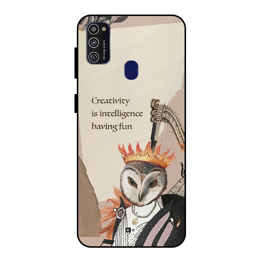 Creativity Intelligence Metal Back Case for Galaxy M21