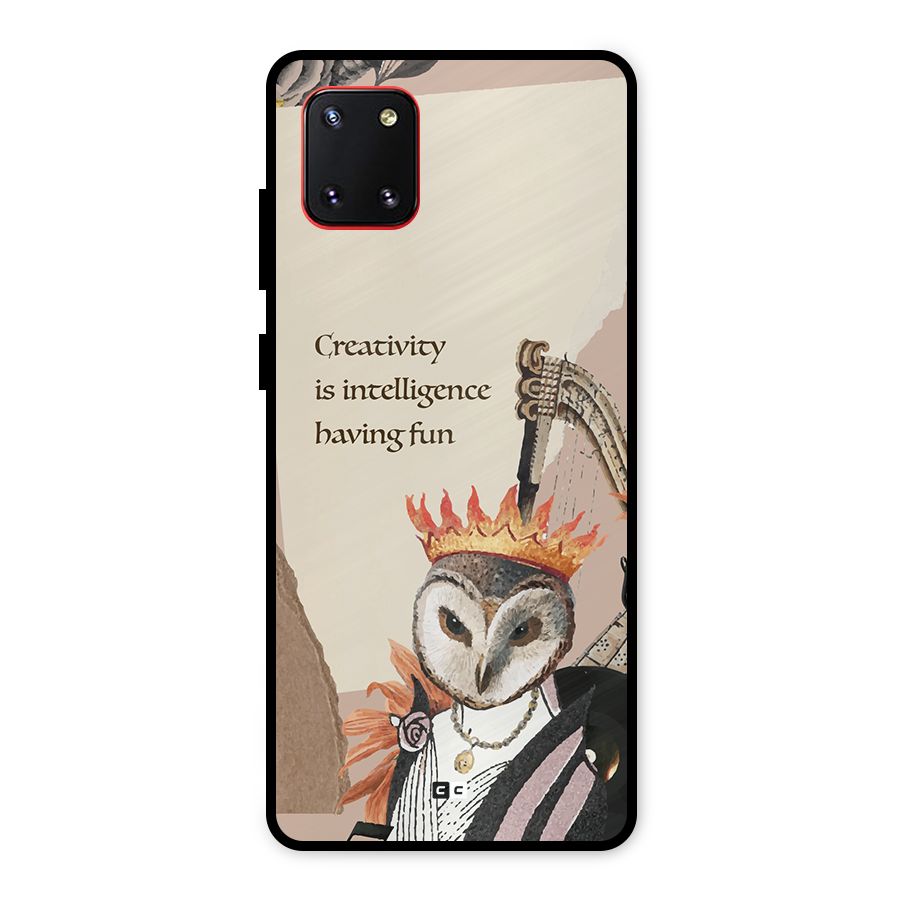 Creativity Intelligence Metal Back Case for Galaxy Note 10 Lite
