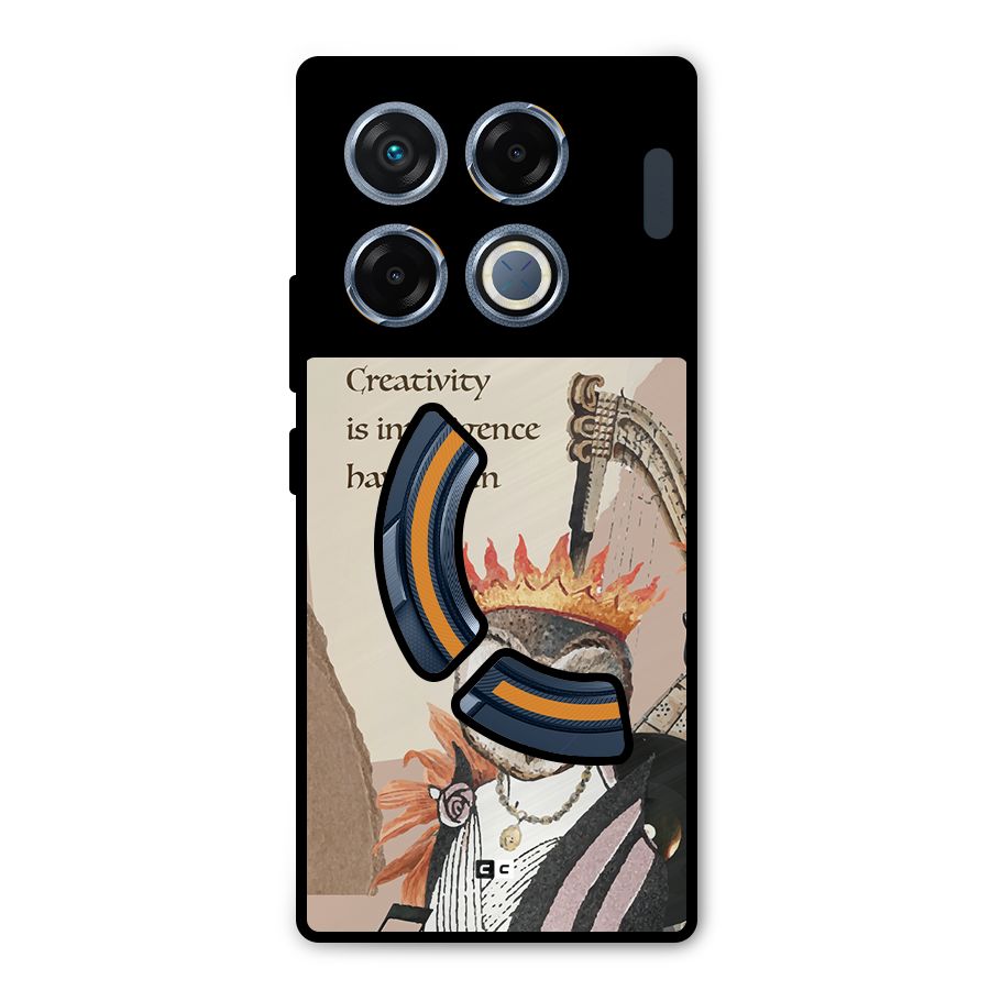 Creativity Intelligence Metal Back Case for Infinix GT 20 Pro