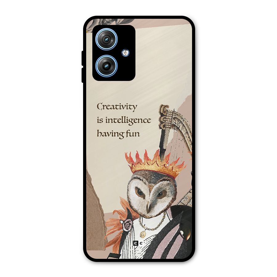 Creativity Intelligence Metal Back Case for Moto G54