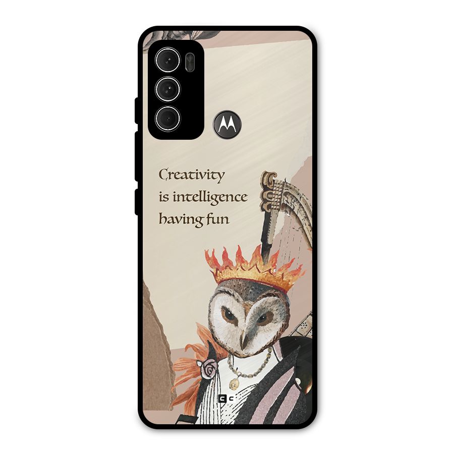 Creativity Intelligence Metal Back Case for Moto G60