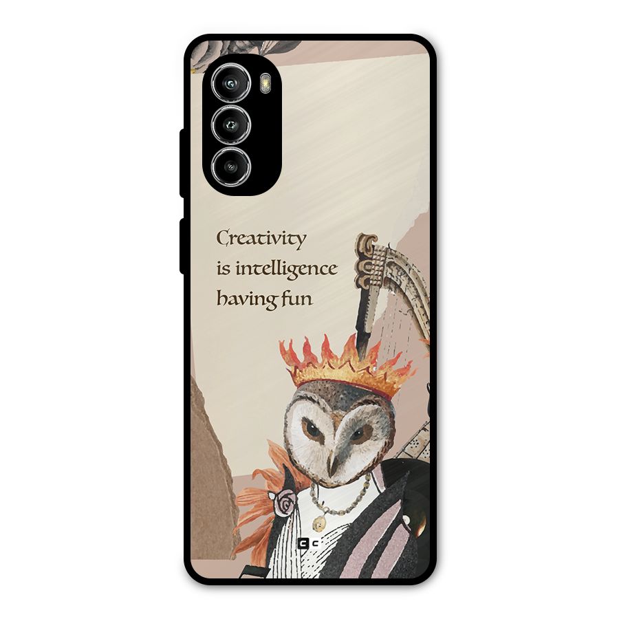 Creativity Intelligence Metal Back Case for Moto G82