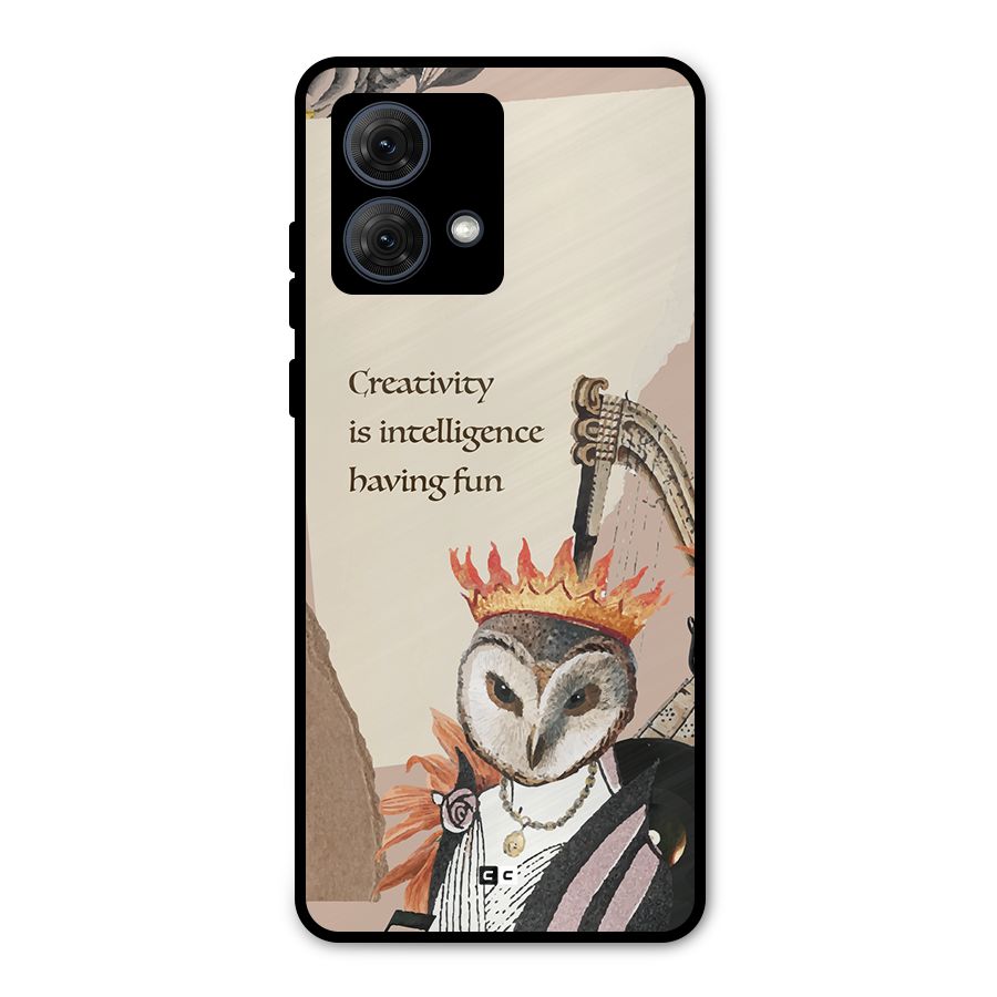 Creativity Intelligence Metal Back Case for Moto G84