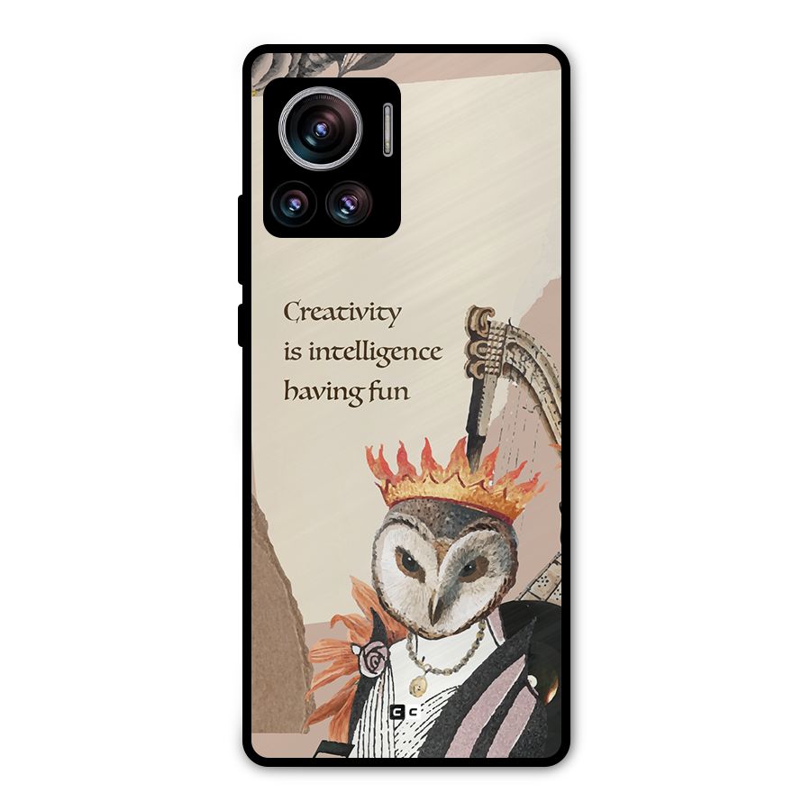 Creativity Intelligence Metal Back Case for Motorola Edge 30 Ultra