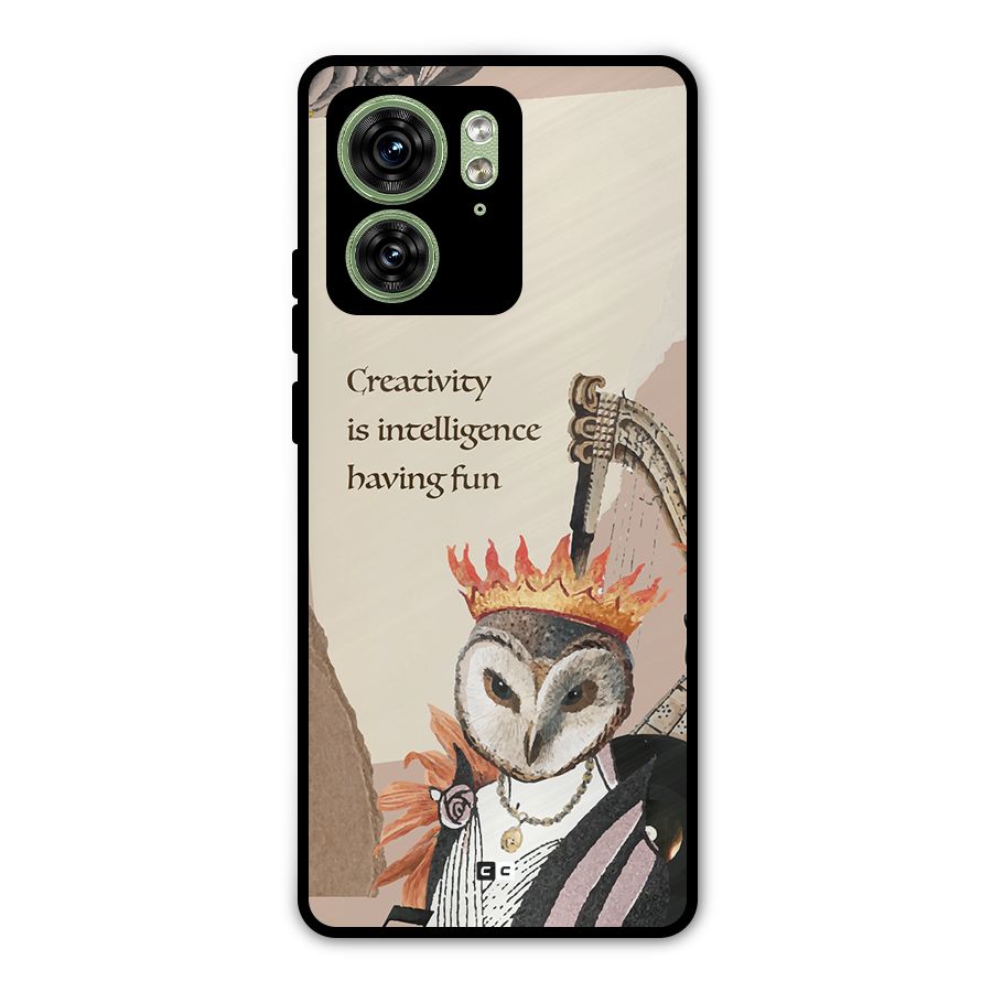 Creativity Intelligence Metal Back Case for Motorola Edge 40 5G
