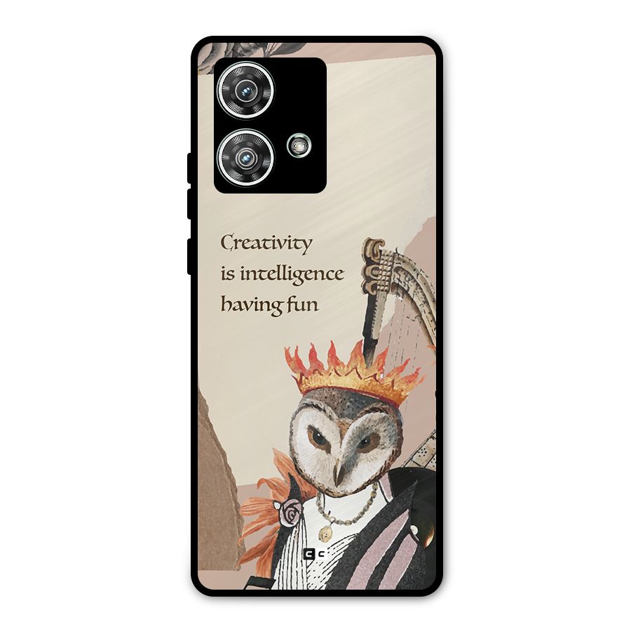Creativity Intelligence Metal Back Case for Motorola Edge 40 Neo