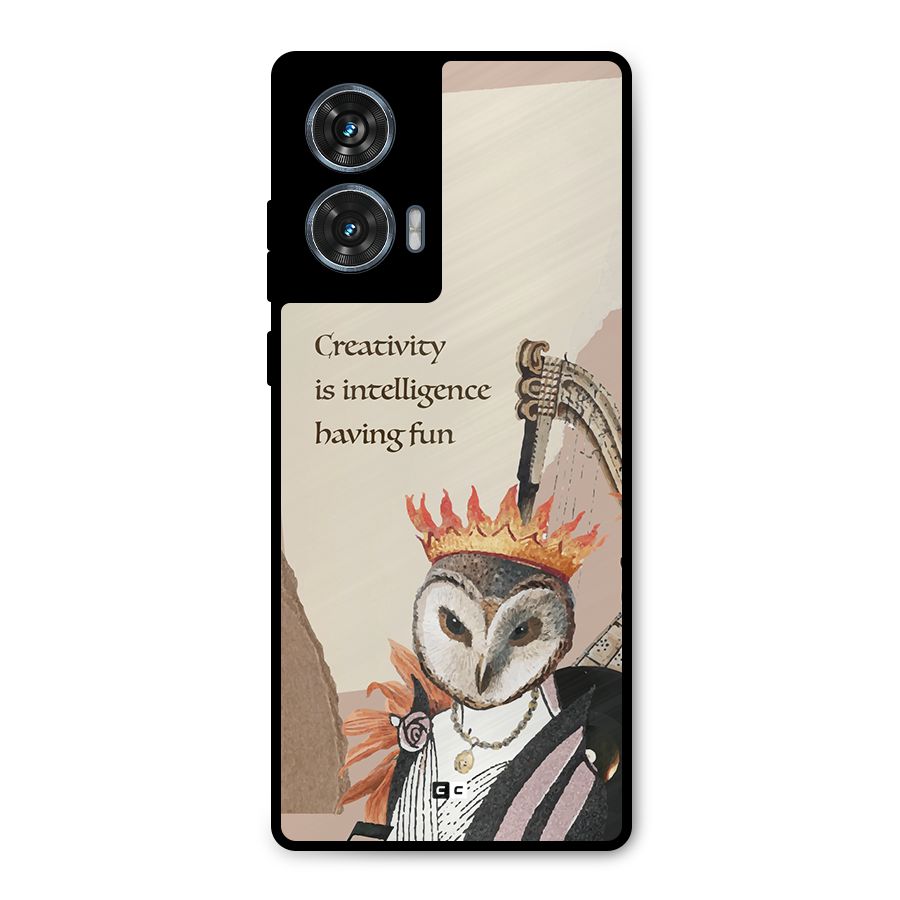 Creativity Intelligence Metal Back Case for Motorola Edge 50 Fusion