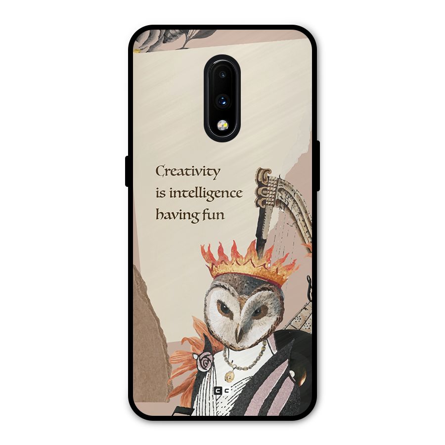 Creativity Intelligence Metal Back Case for OnePlus 7