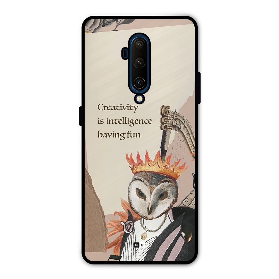 Creativity Intelligence Metal Back Case for OnePlus 7T Pro