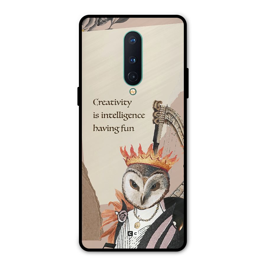 Creativity Intelligence Metal Back Case for OnePlus 8