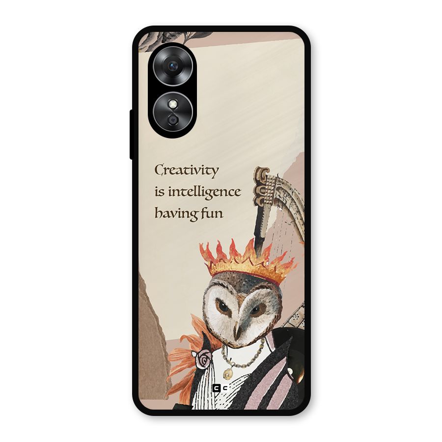 Creativity Intelligence Metal Back Case for Oppo A17