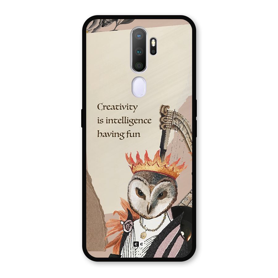 Creativity Intelligence Metal Back Case for Oppo A5 (2020)