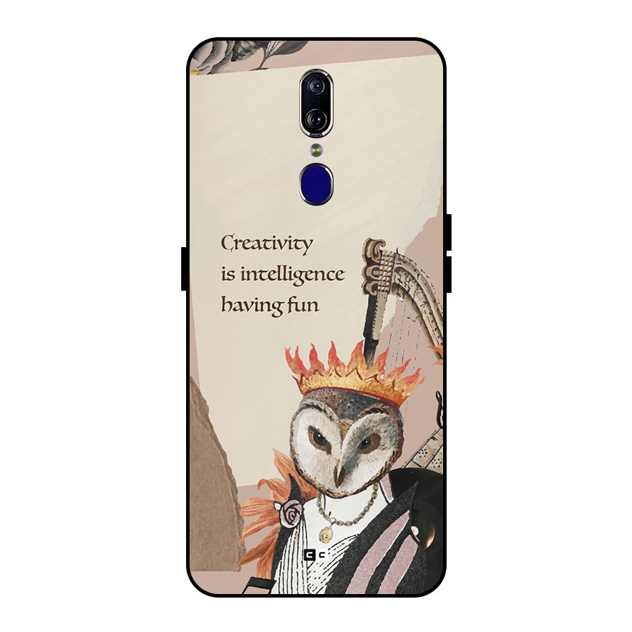Creativity Intelligence Metal Back Case for Oppo F11