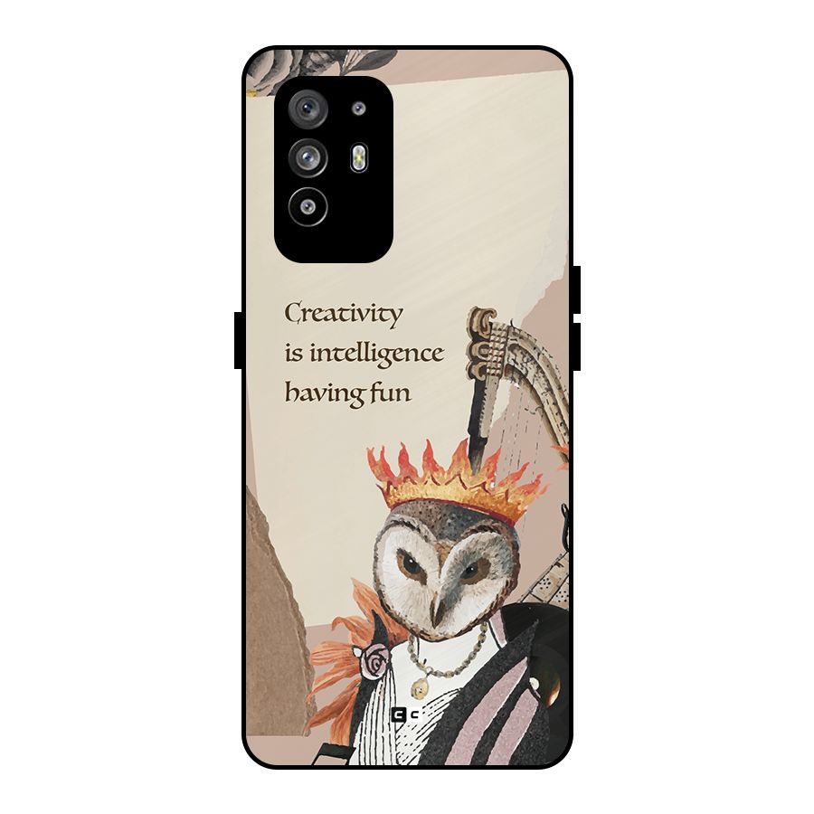 Creativity Intelligence Metal Back Case for Oppo F19 Pro Plus 5G
