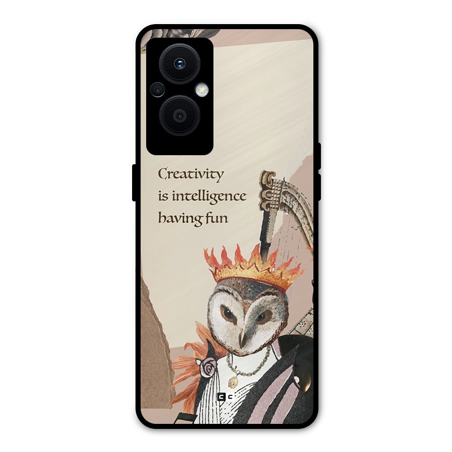 Creativity Intelligence Metal Back Case for Oppo F21 Pro 5G