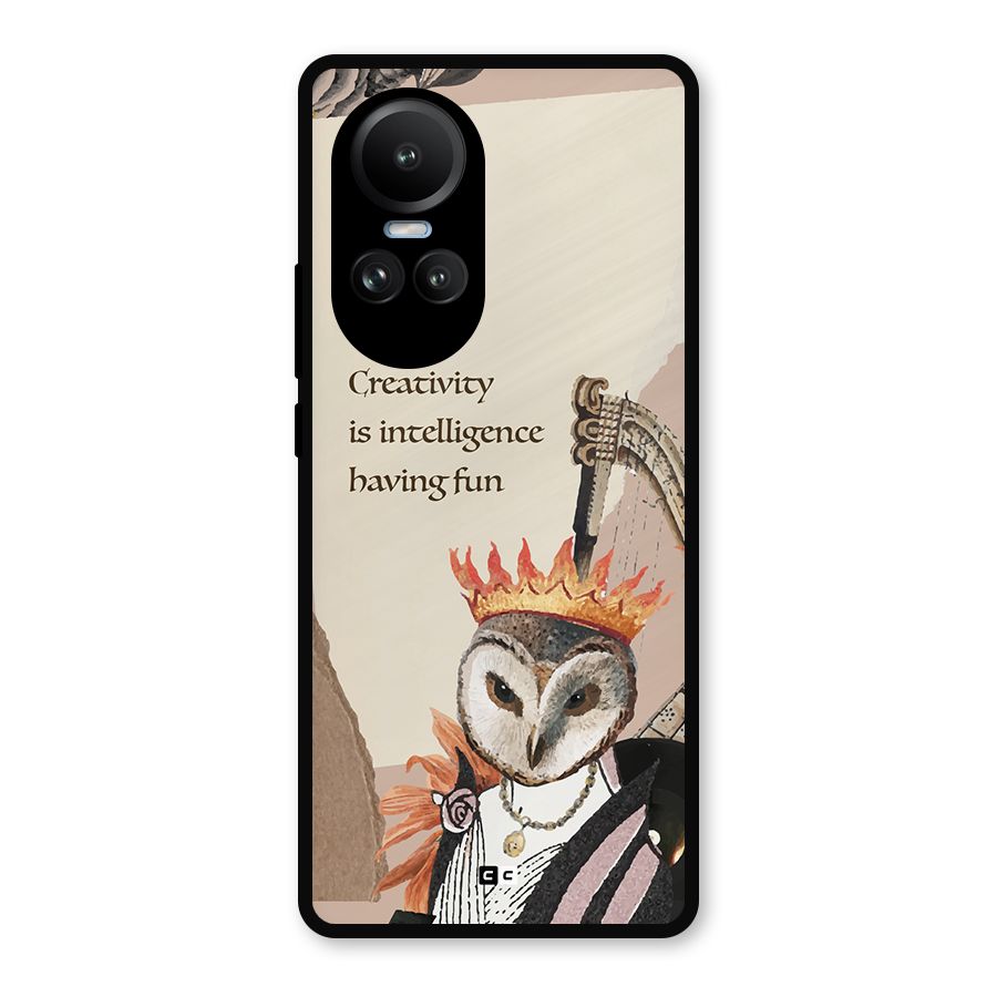 Creativity Intelligence Metal Back Case for Oppo Reno10
