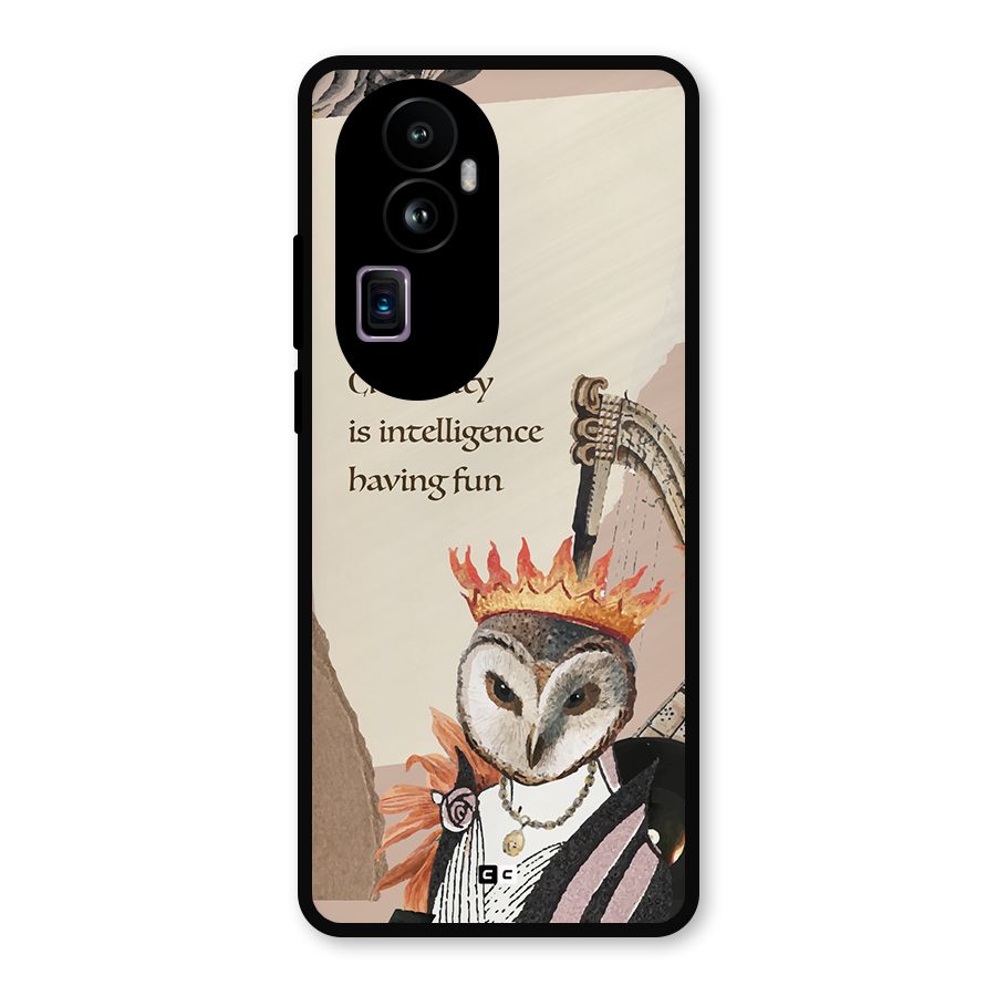 Creativity Intelligence Metal Back Case for Oppo Reno10 Pro Plus