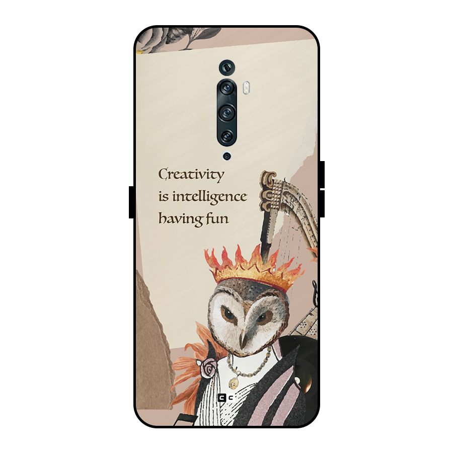 Creativity Intelligence Metal Back Case for Oppo Reno2 Z