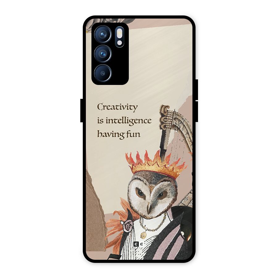 Creativity Intelligence Metal Back Case for Oppo Reno6 5G