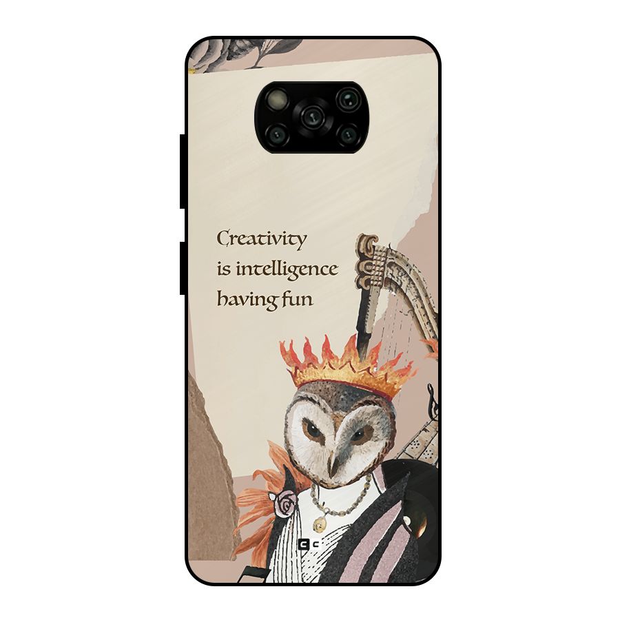Creativity Intelligence Metal Back Case for Poco X3