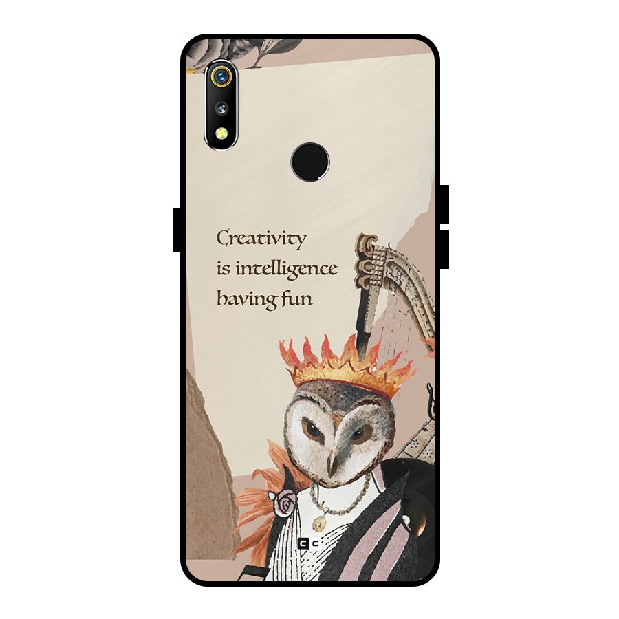 Creativity Intelligence Metal Back Case for Realme 3i