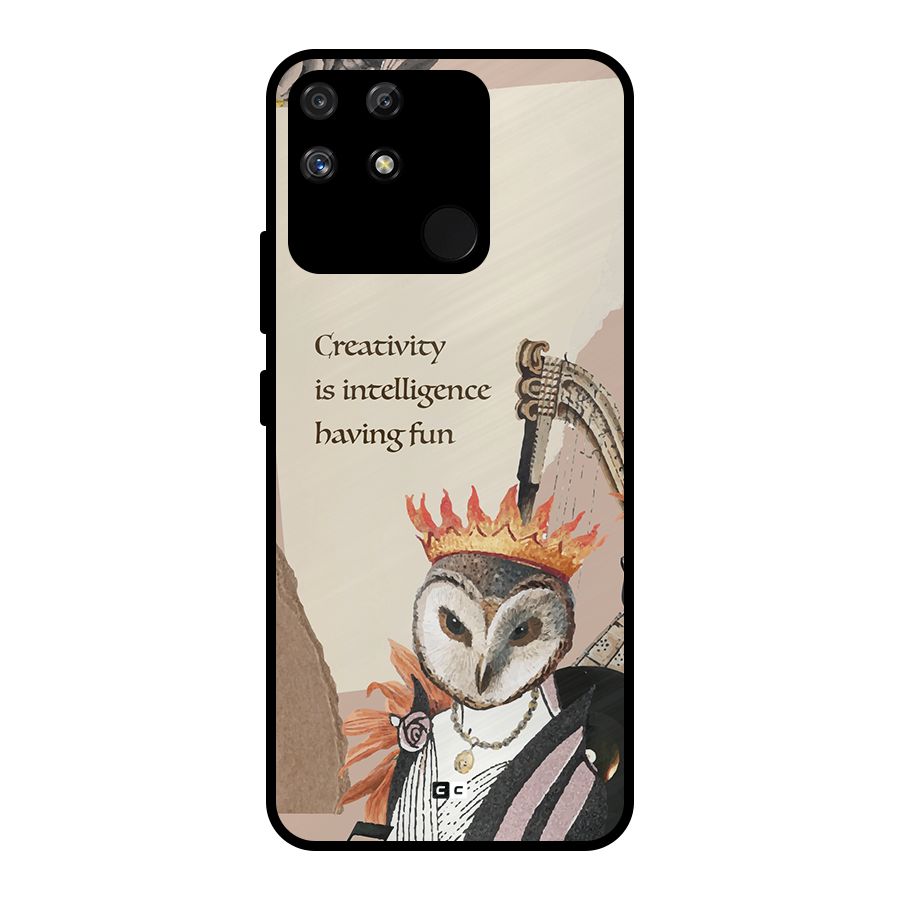 Creativity Intelligence Metal Back Case for Realme Narzo 50A