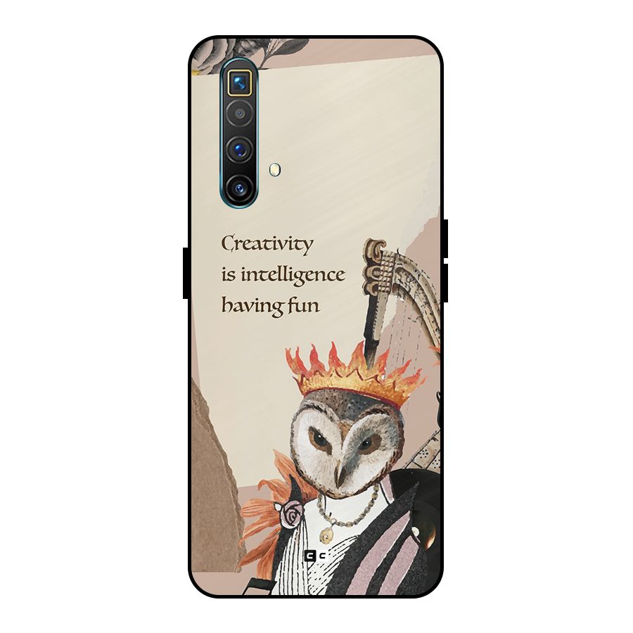 Creativity Intelligence Metal Back Case for Realme X3 SuperZoom