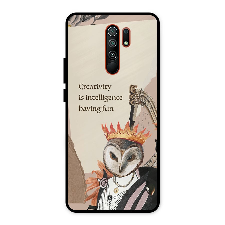 Creativity Intelligence Metal Back Case for Redmi 9 Prime